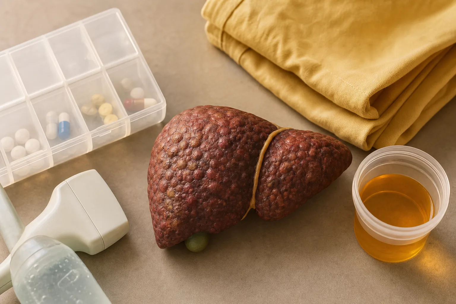 تصویر شاخص سیروز کبدی و عوارض آن